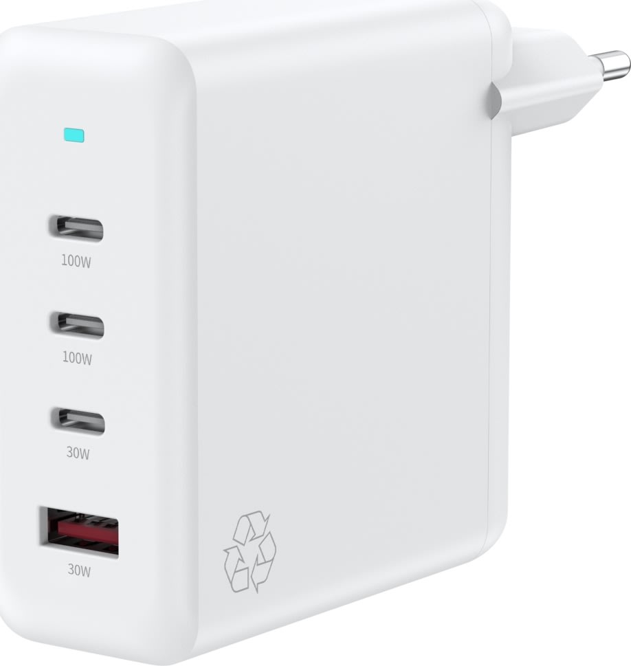 Upström laddare 100W, USB-C, USB-A, 3 Port
