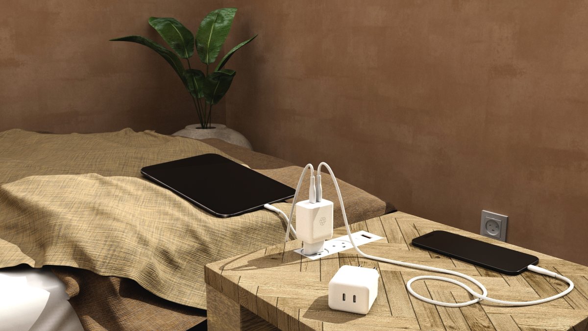 Ëssentials laddningsanslutning, 2,5 m, vit