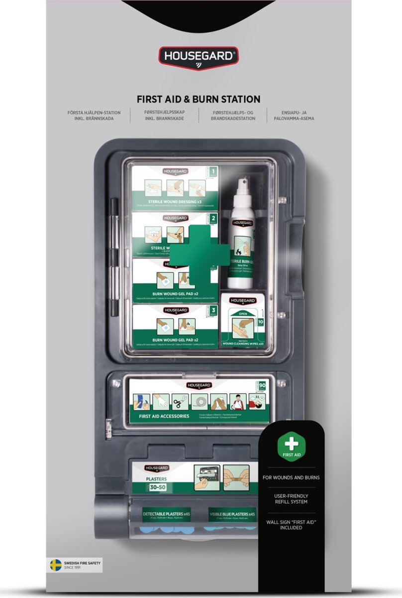 Housegard Första hjälpen- och brännskadestation