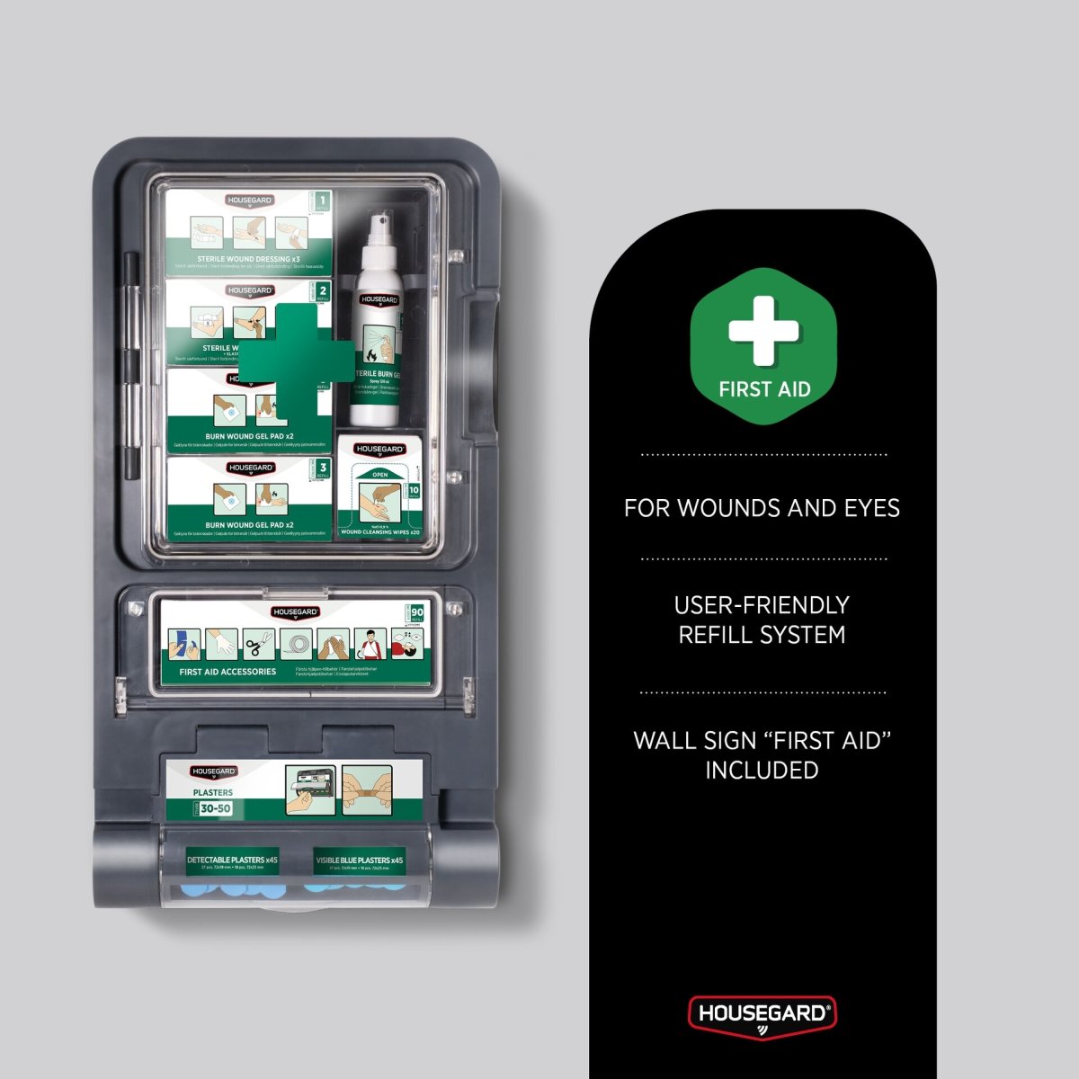 Housegard Första hjälpen- och brännskadestation