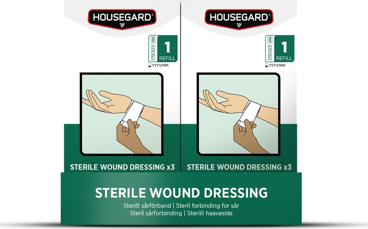 Housegard Sterilt sårförband - 3-Pack