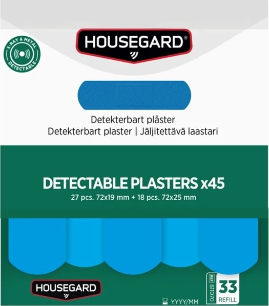 Housegard Detekterbara plåster (2x45 st)