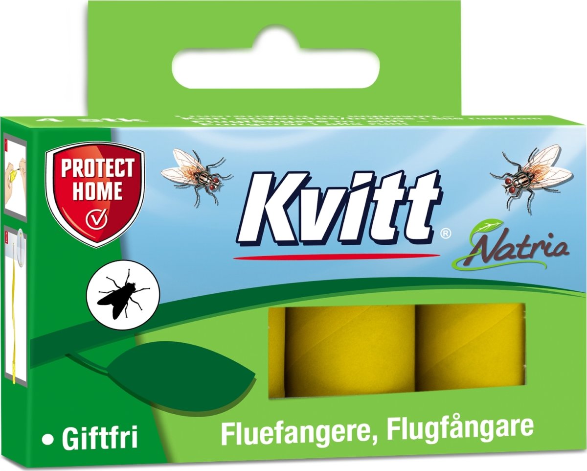 Kvitt Natria Flugfångare, giftfria, 4 rullar