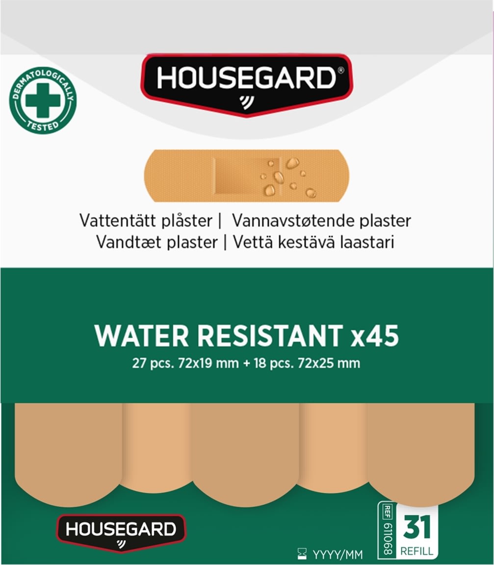 Housegard Vattenavvisande plåster, (2x45 st)