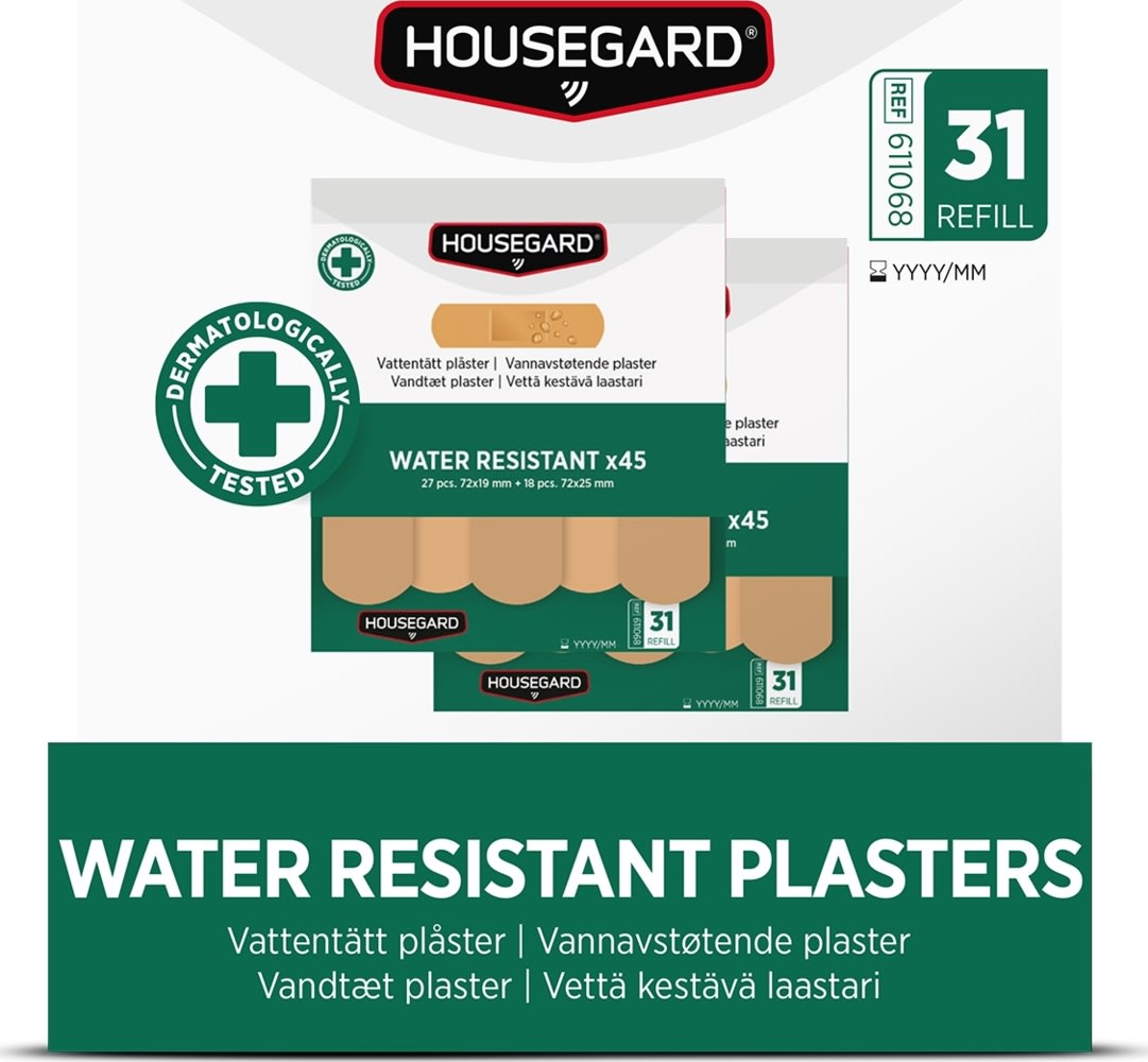 Housegard Vattenavvisande plåster, (2x45 st)