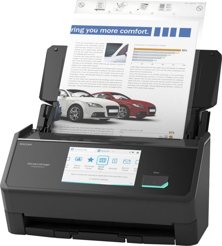 Ricoh ScanSnap iX2500 dokumentskanner, svart