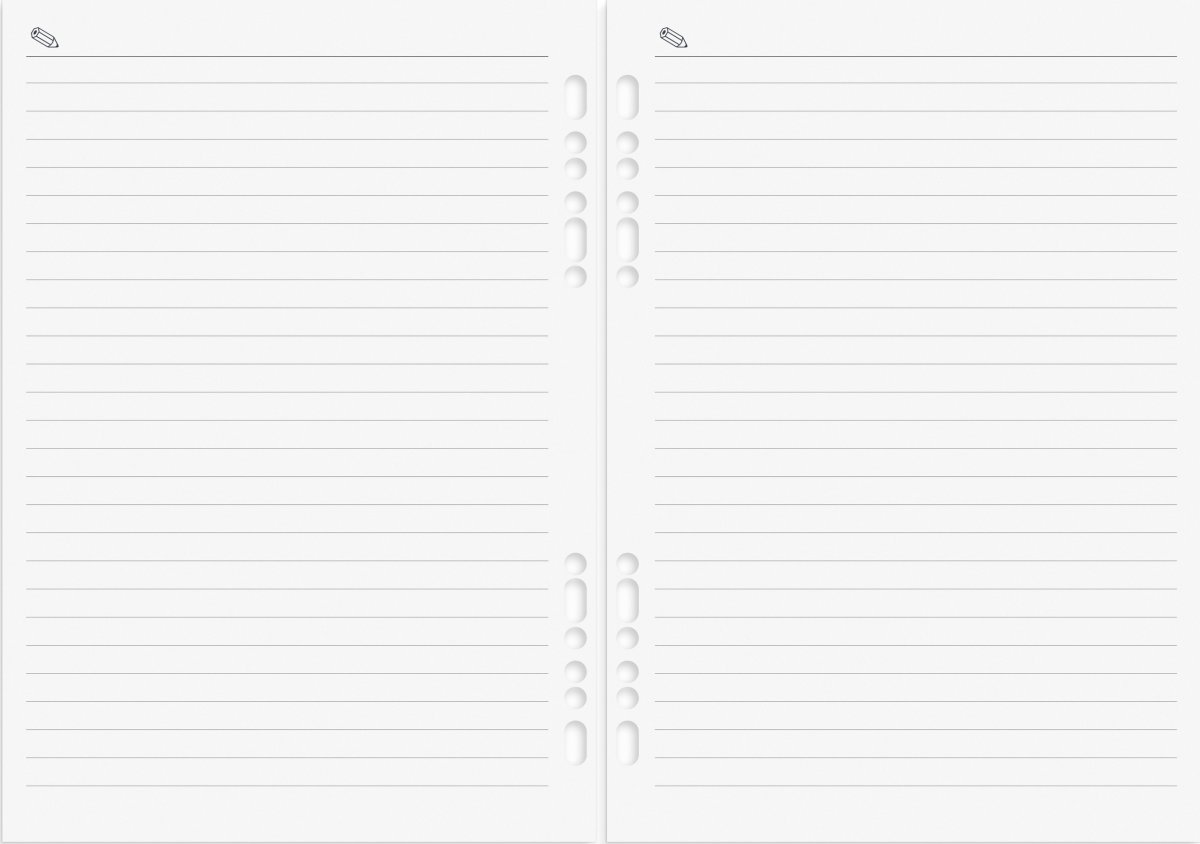 Burde 2026 Systemkalender Business, skinn, Brun