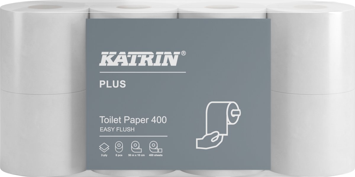 Katrin Plus 300 Easy Flush toalettpapper | 40-pack