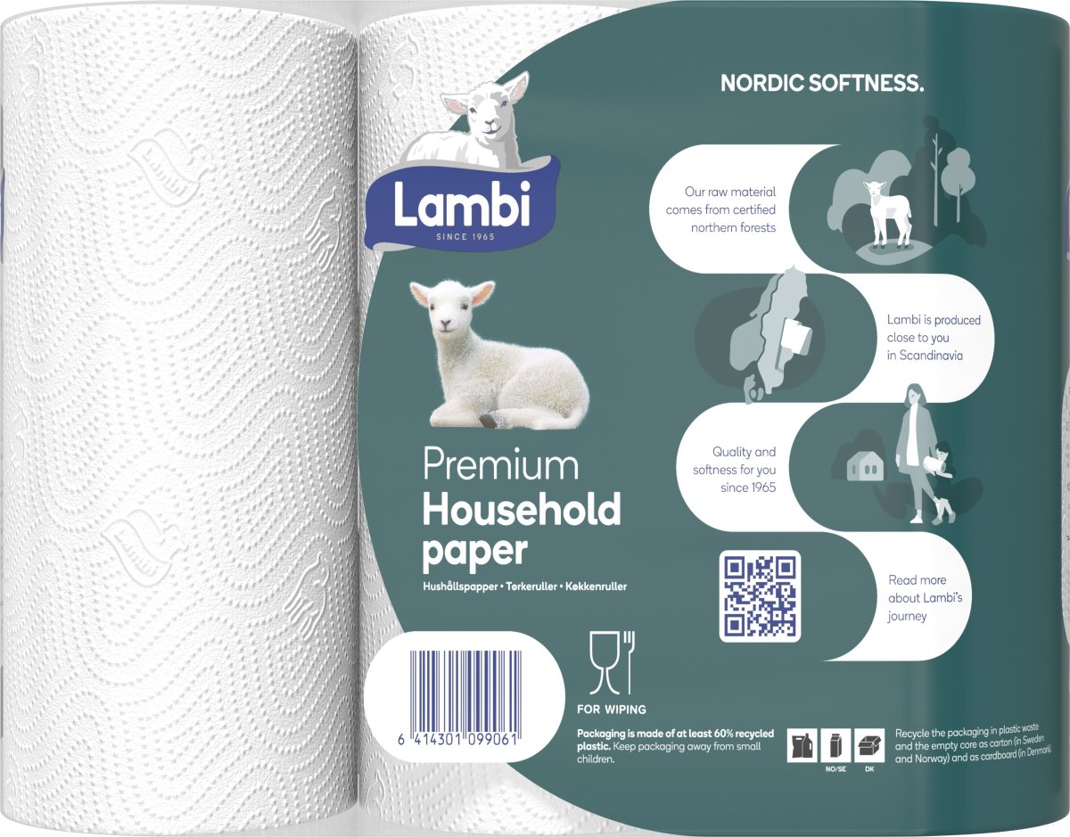 Lambi Köksrullar Premium, 3-lagers, 21 rullar