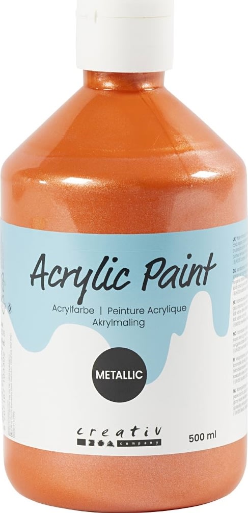 Akrylfärg A'Color Akrylfärg 500 ml metall orange