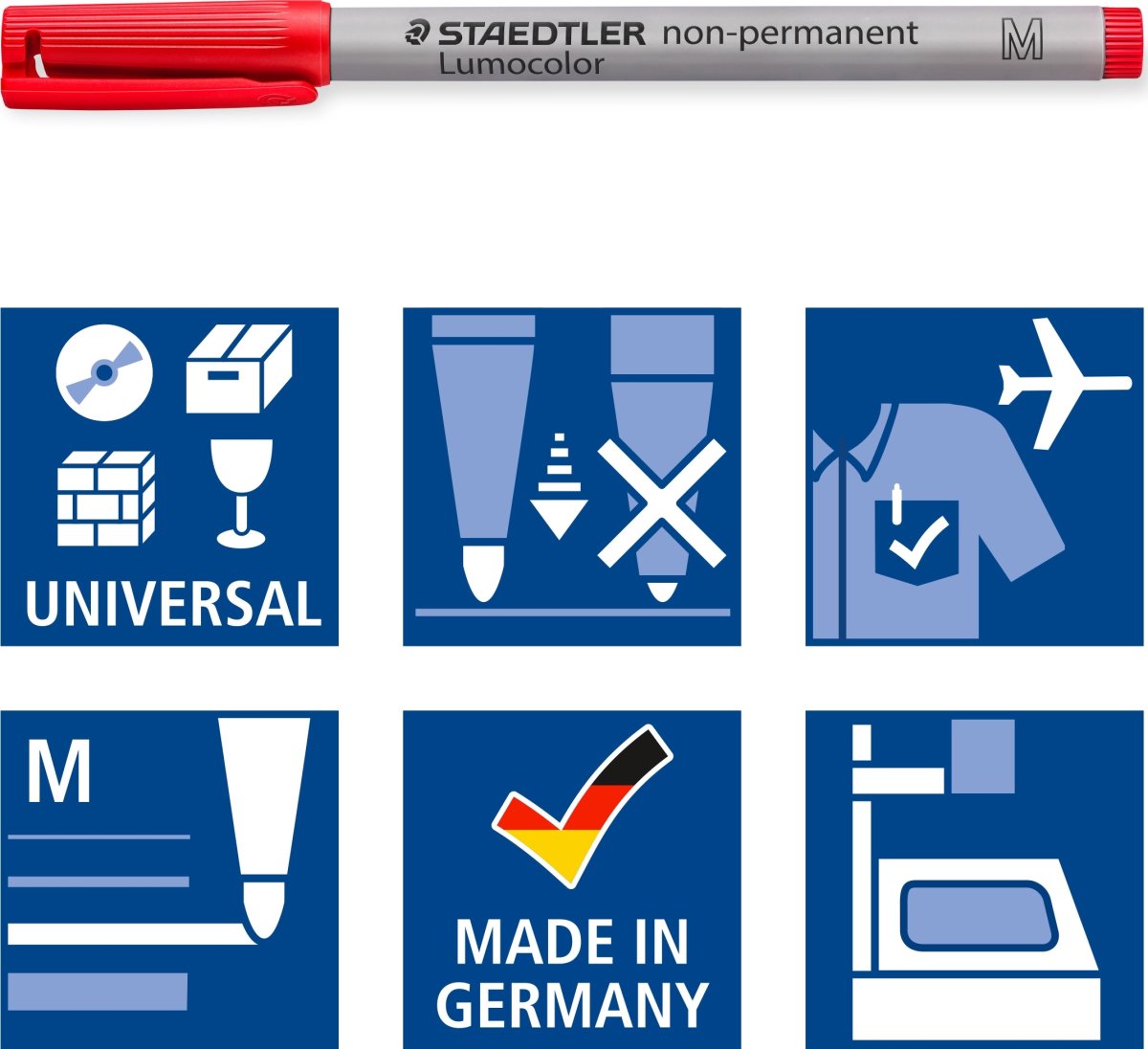 Staedtler Lumocolor 315 M märkpenna, ej permanent,