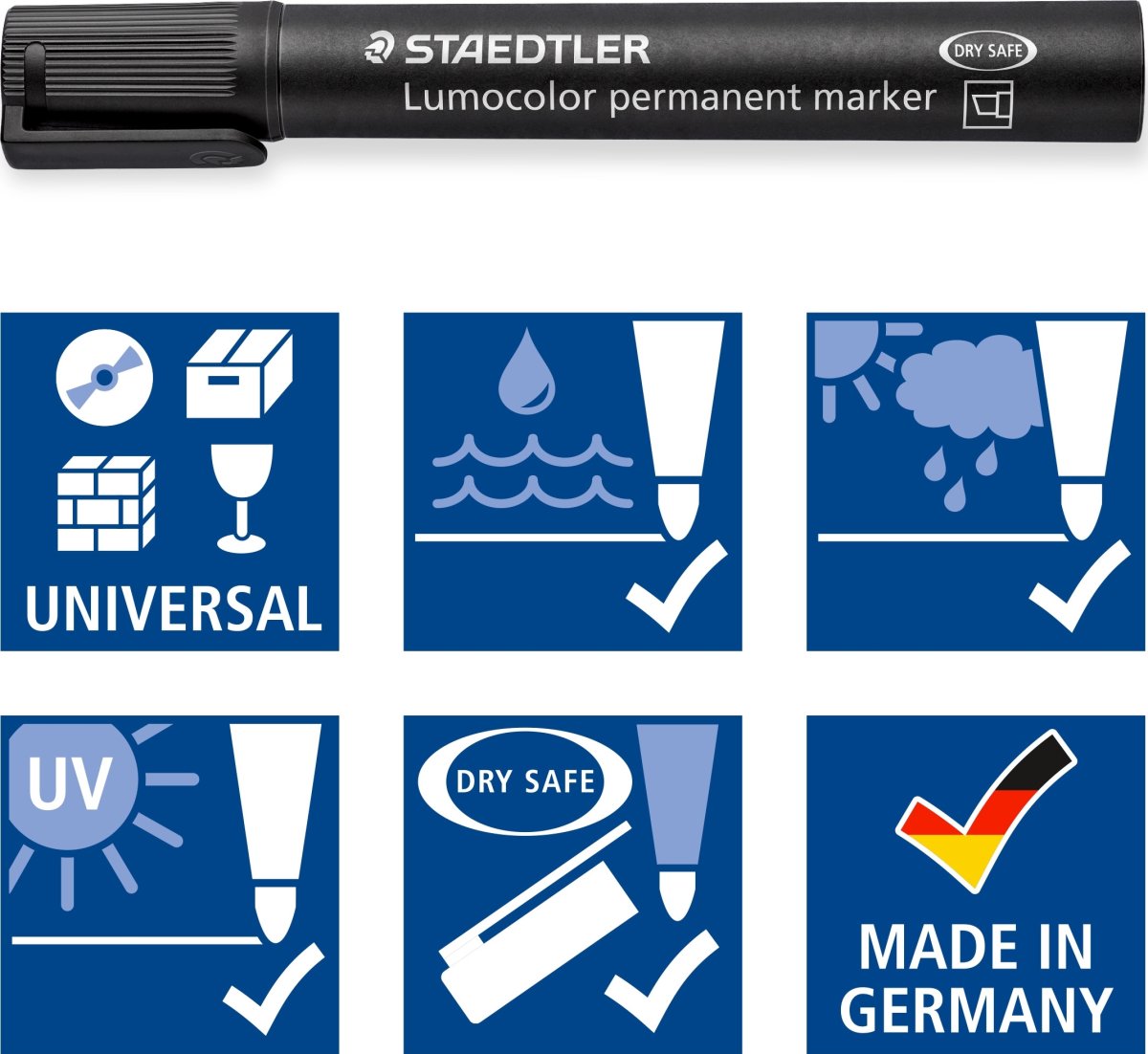 Staedtler Lumocolor 350 märkpenna, snedskuren, per