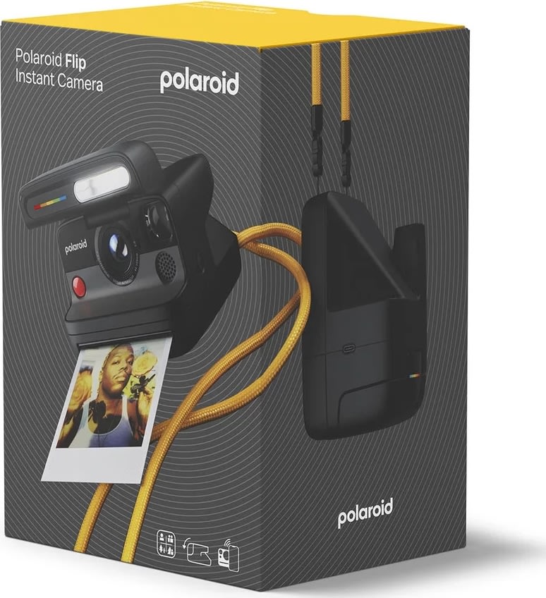 Polaroidkamera Flip, Svart