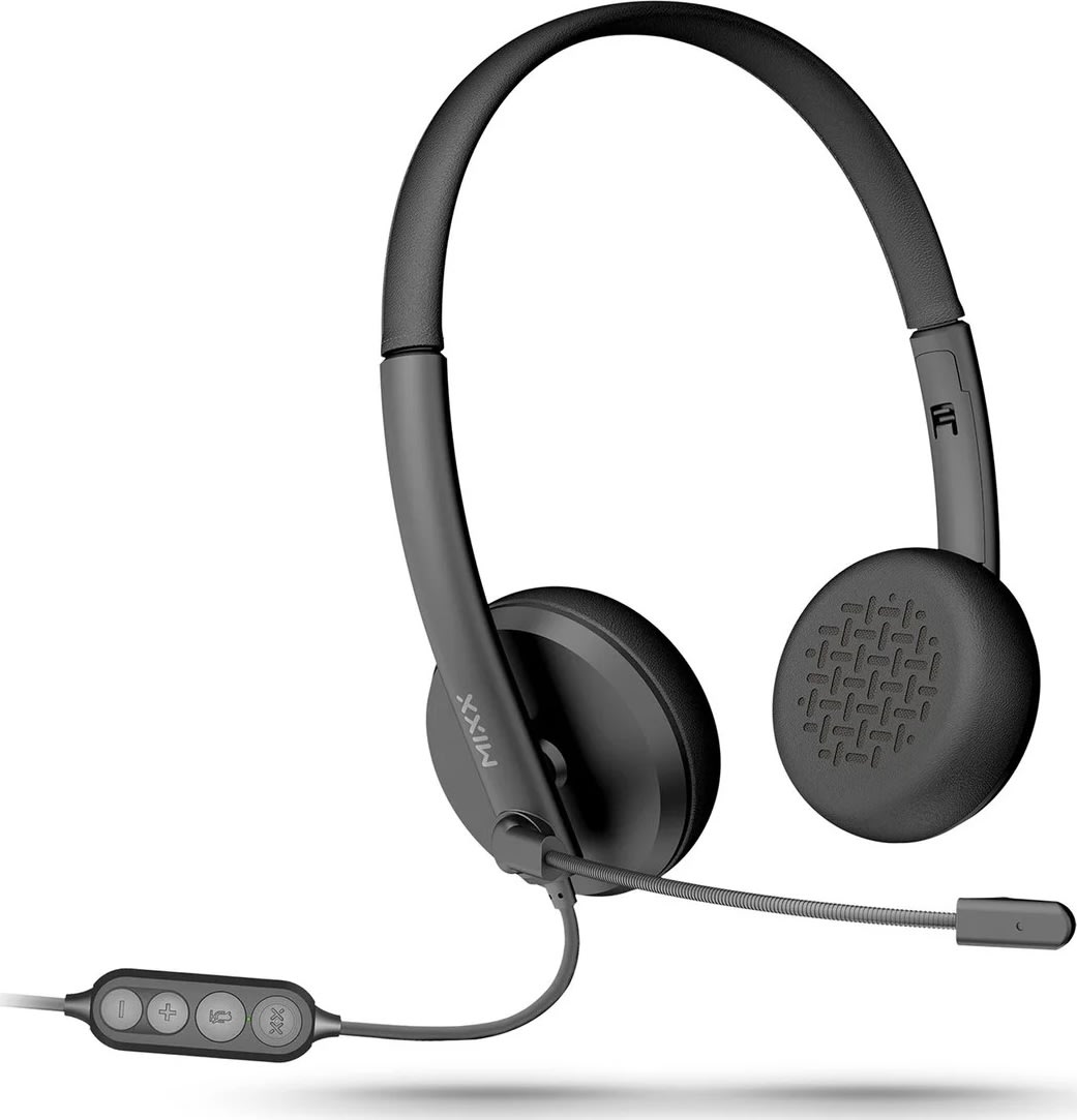 Mixx Headset Stereo H1u Kabelanslutet USB-A, svart
