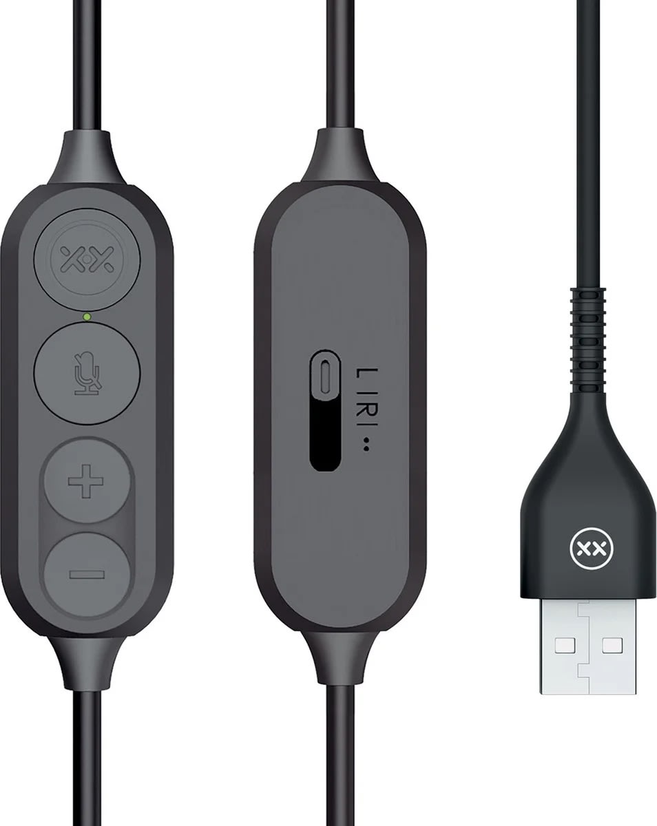 Mixx Headset Stereo H1u Kabelanslutet USB-A, svart