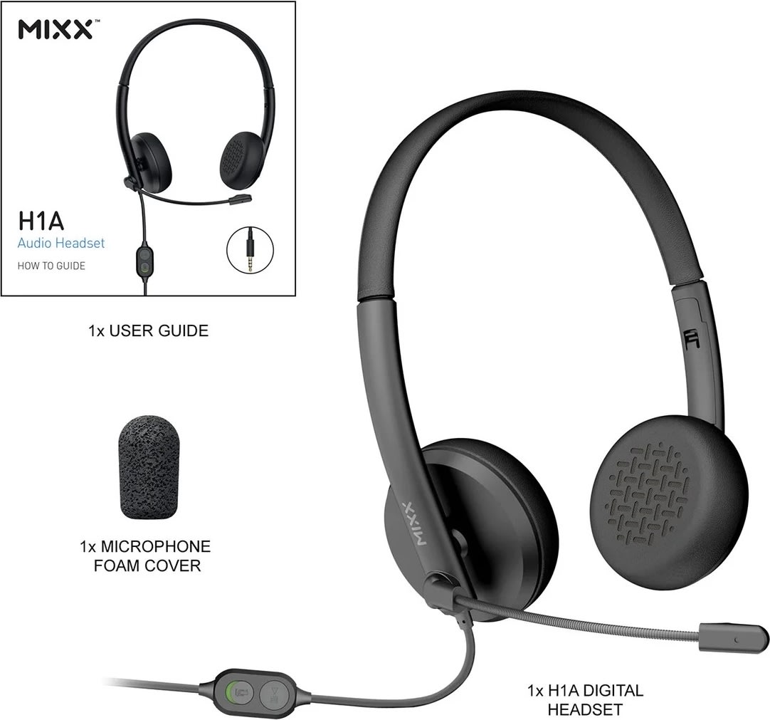 Mixx Headset Stereo/Mono H1a Kabel 3,5mm