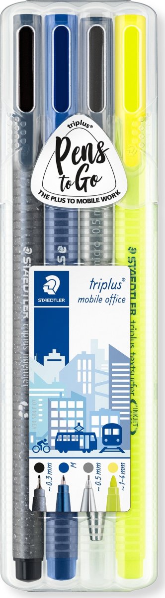 Staedtler Triplus Mobile Office set | 4 st. pennor