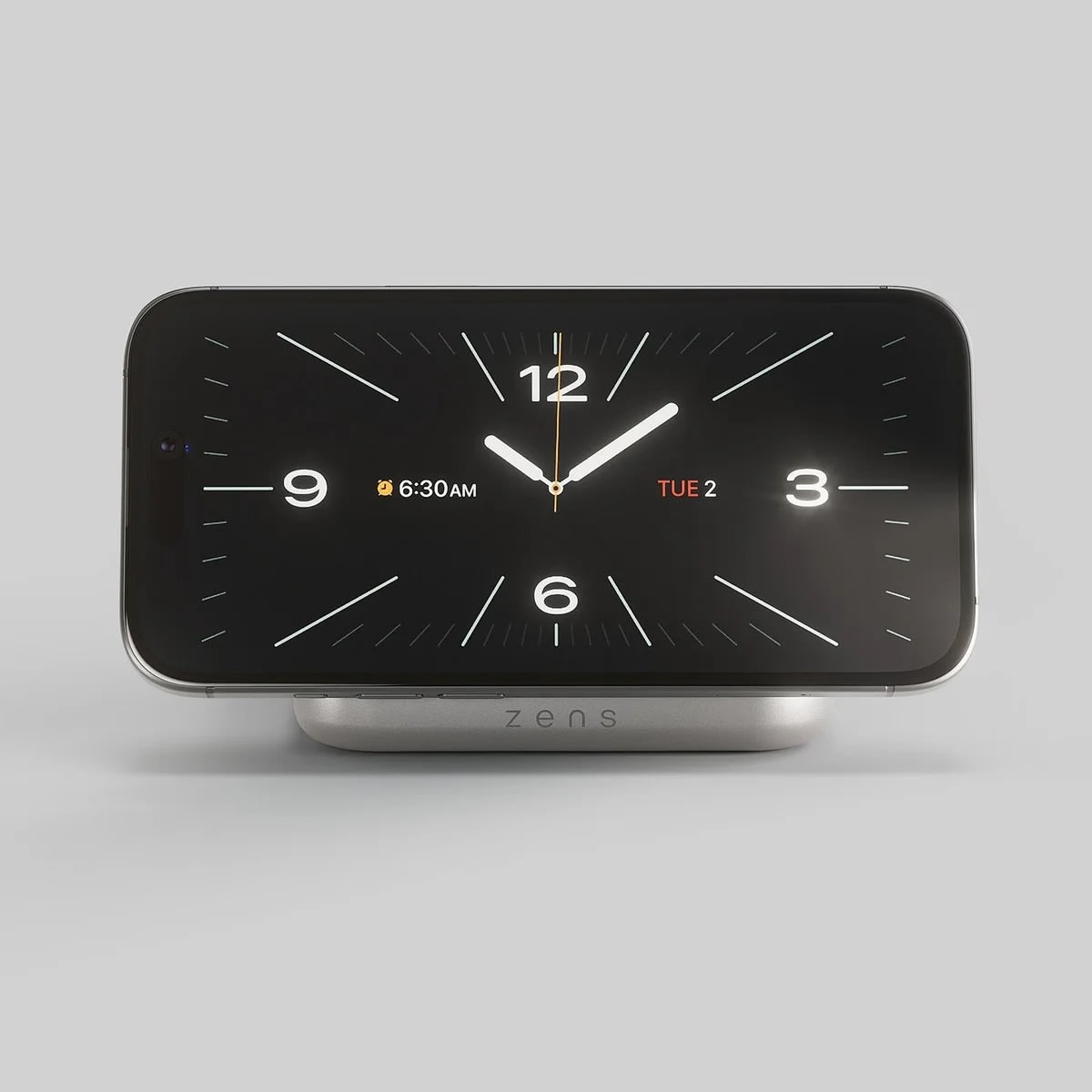 Zens Qi2 15w Magnetisk Sängbordsladdare, vit