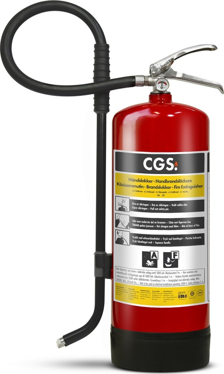 CGS fettavskiljare, 6L, FFE6CR-B, röd