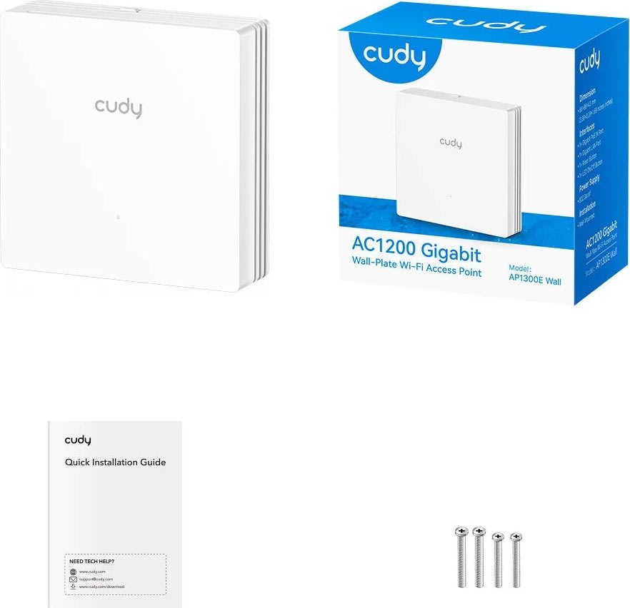 Cudy Access Point WF5 Gigabit Dual Band Väggplatta