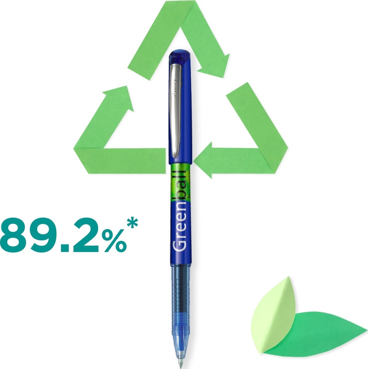 Pilot Greenball Rollerpenna | M | Svart