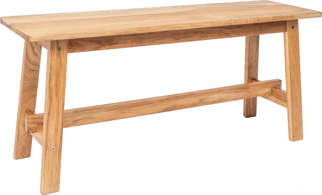 NordicLine Bänk, massiv ek, 110x29 cm