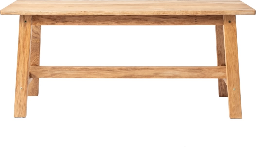 NordicLine Bänk, massiv ek, 110x29 cm