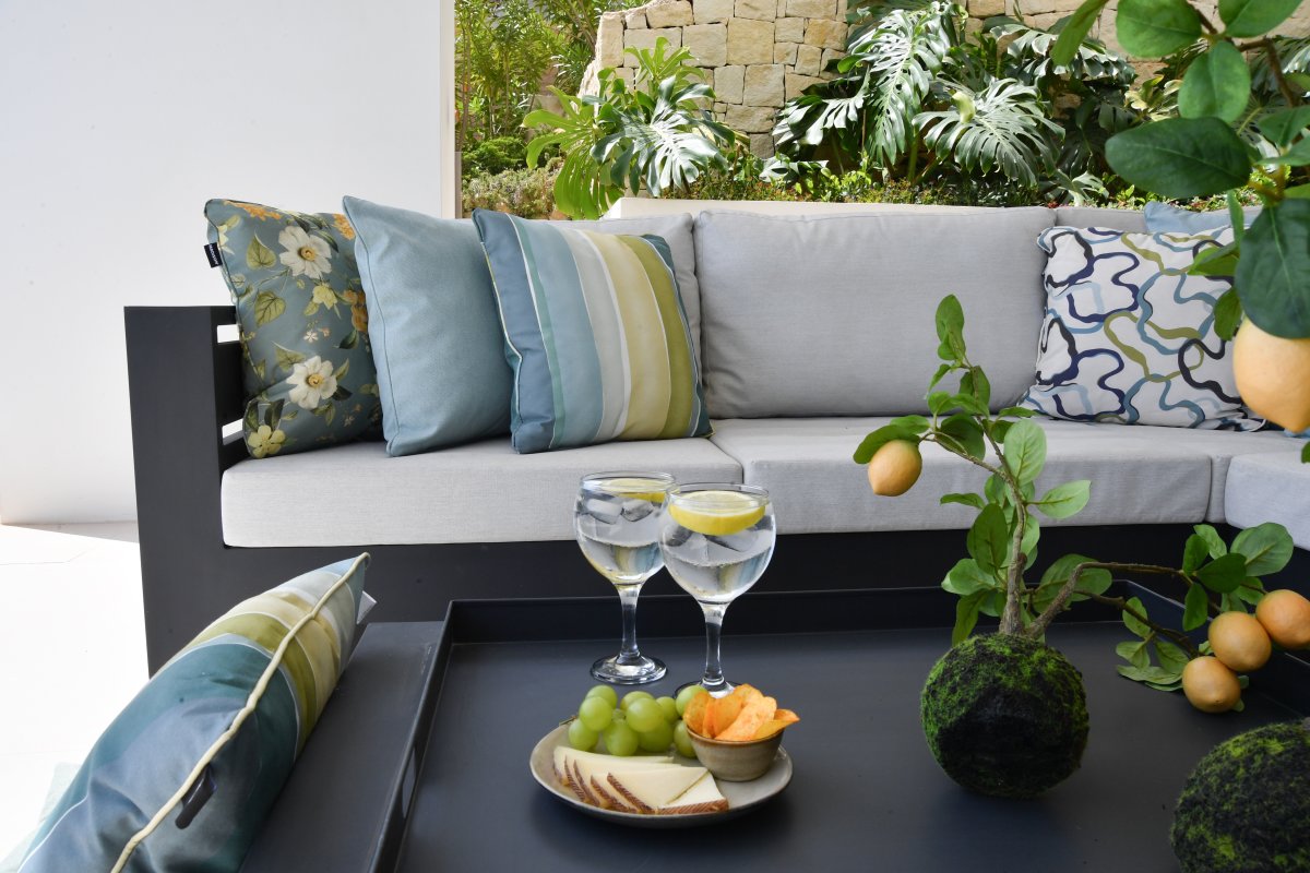 Julliete Outdoor+ Kuddfodral 50x50 cm, Blå