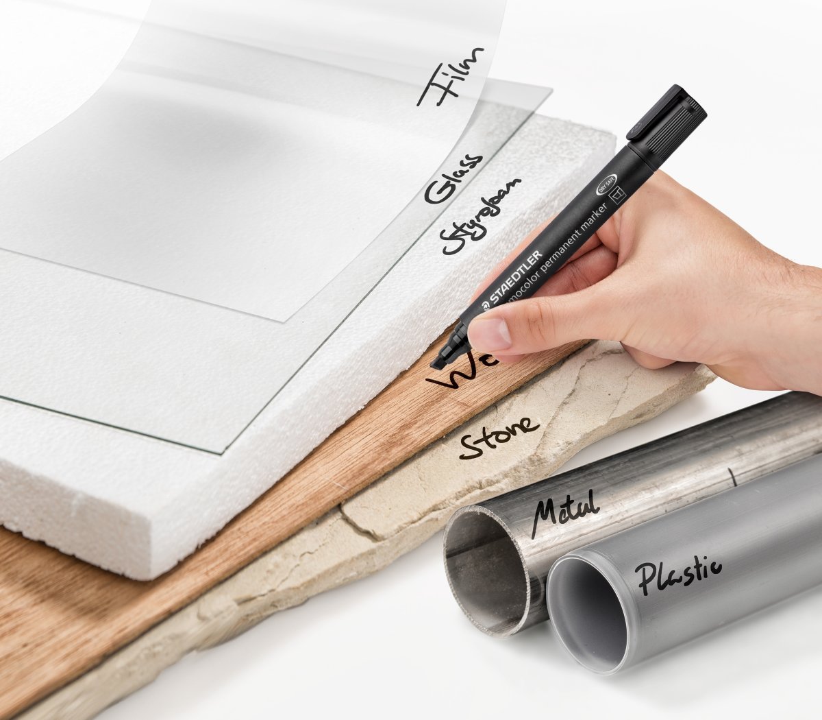 Staedtler Lumocolor 350 märkpenna, snedskuren, per