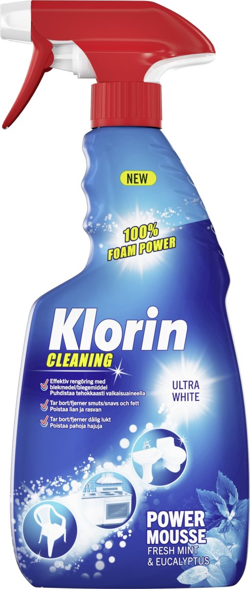 Rengöringsspray Klorin Power Mousse 500 ml