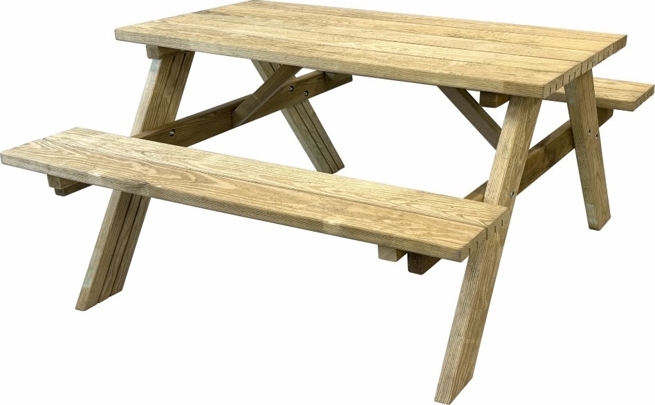 Plus Bistro bord-bänksats, 118 cm, Natur