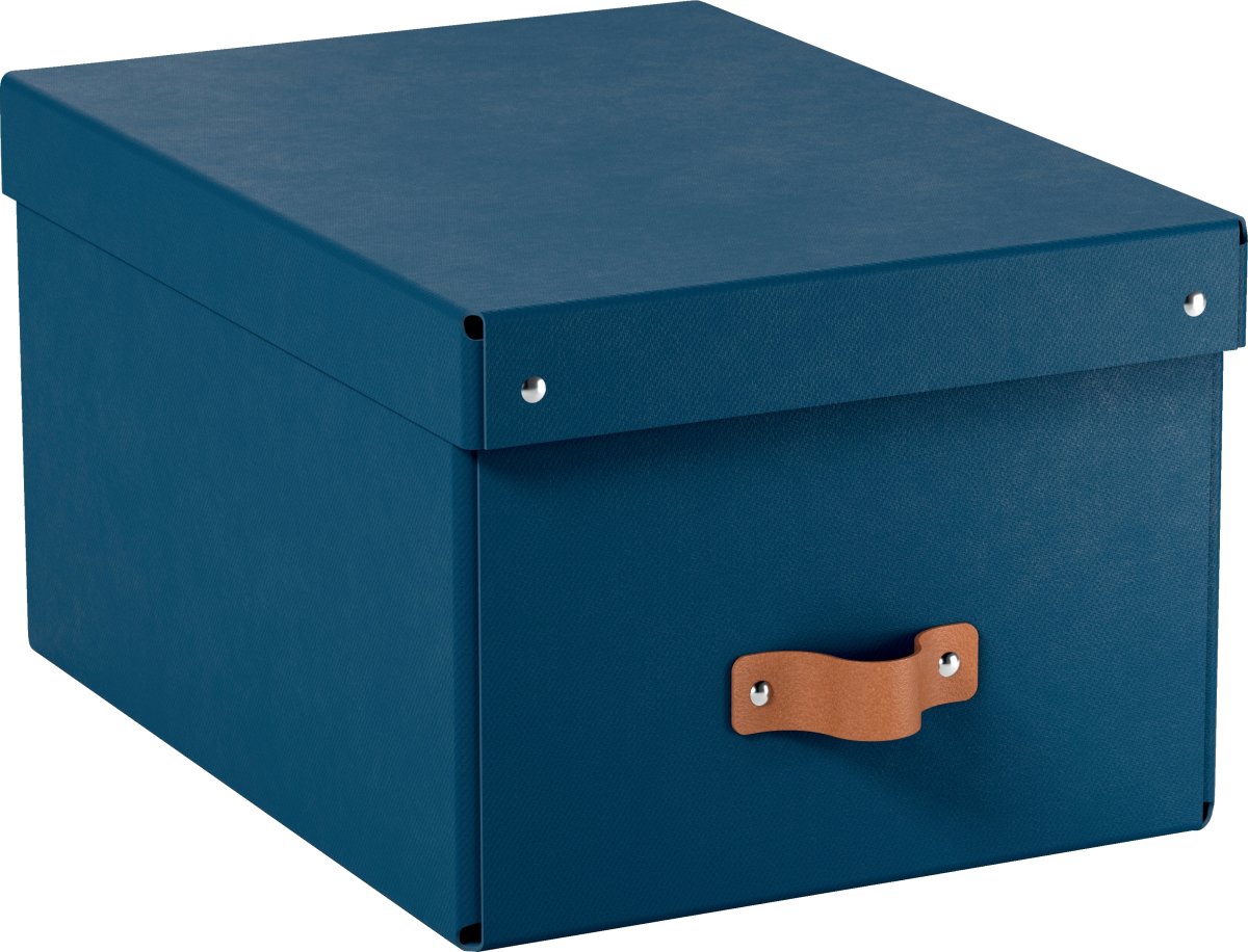 Leitz Puro Box med lock | M | Blå | 2 st.