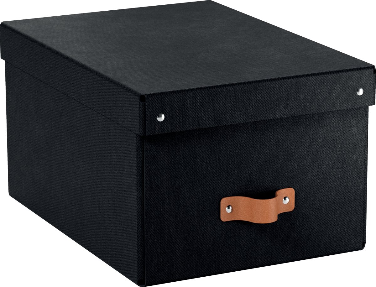 Leitz Puro Box m. lock | M | Svart | 2 st.