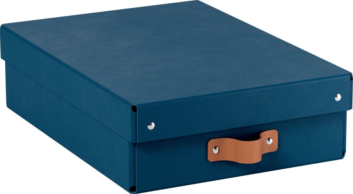 Leitz Puro Box med lock | M låg | Blå | 2 st.