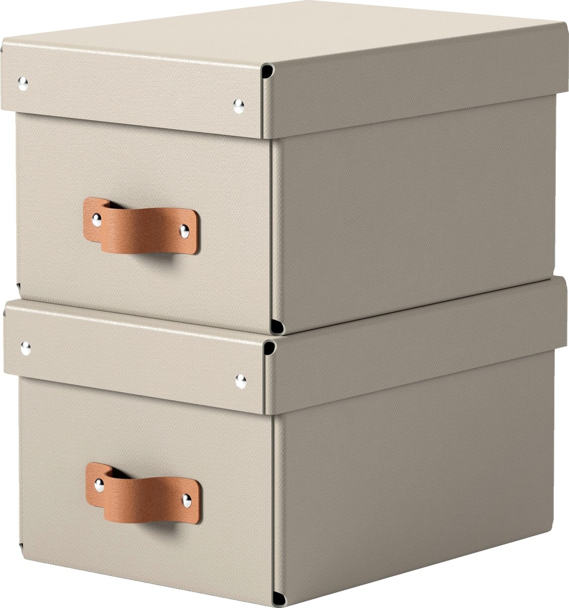 Leitz Puro Box med lock | S | Beige | 2 st.