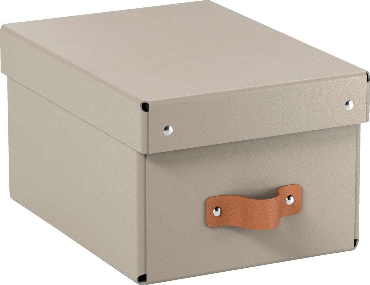 Leitz Puro Box med lock | S | Beige | 2 st.