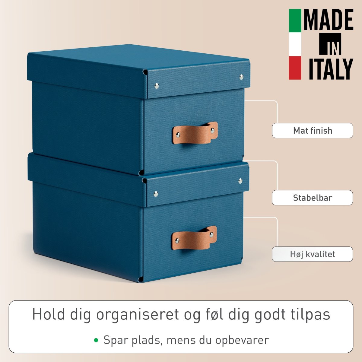 Leitz Puro Box med lock | S | Blå | 2 st.