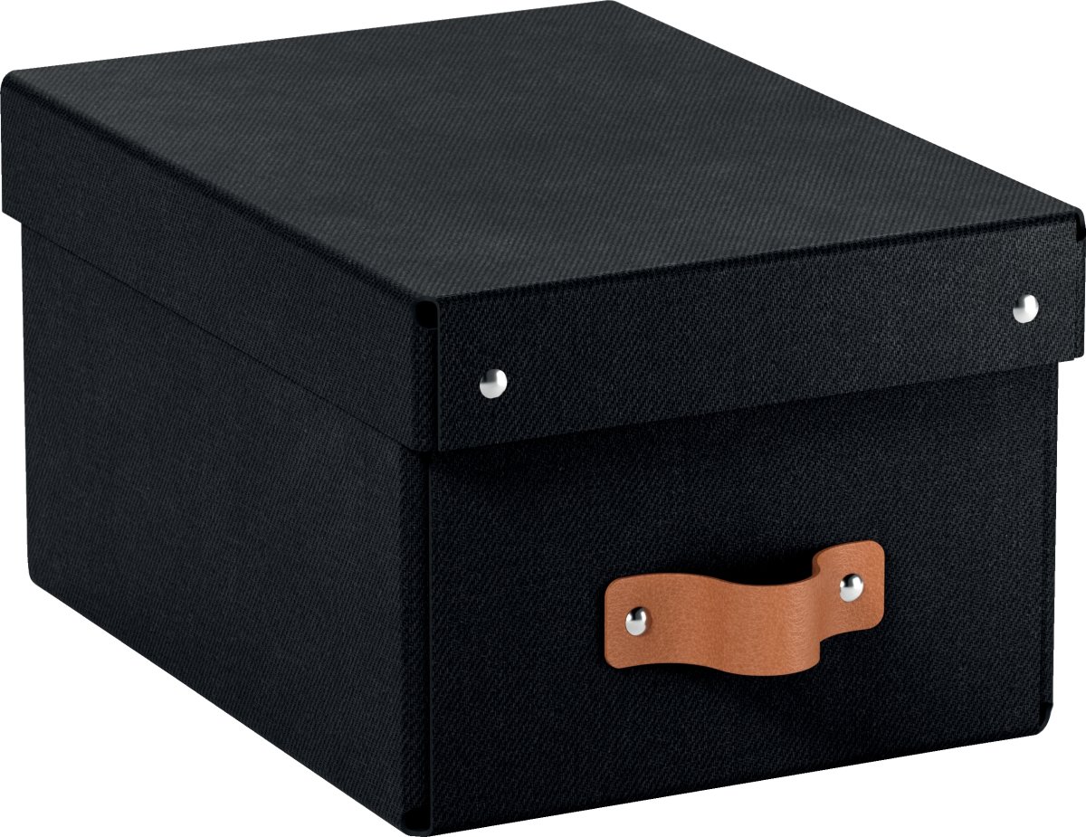 Leitz Puro Box med lock | S | Svart | 2 st.