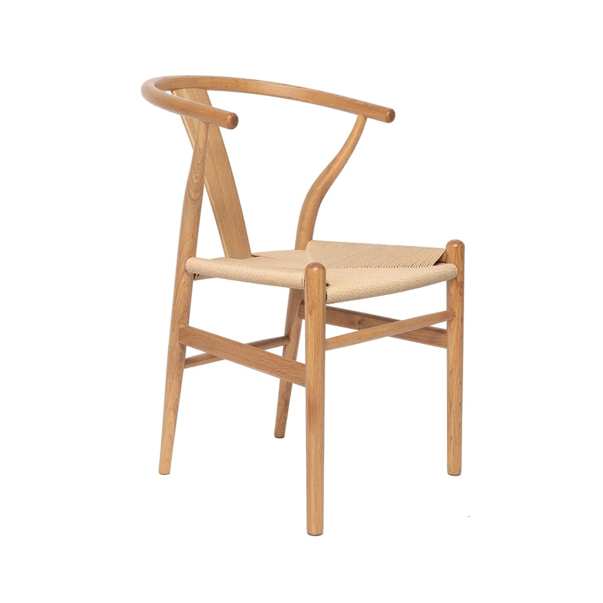 NordicLine kantinstol, ek/flätat säte