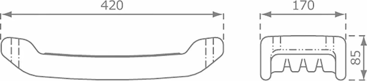 Plus Outdoor fitness 3 inkl. Beslag, svart