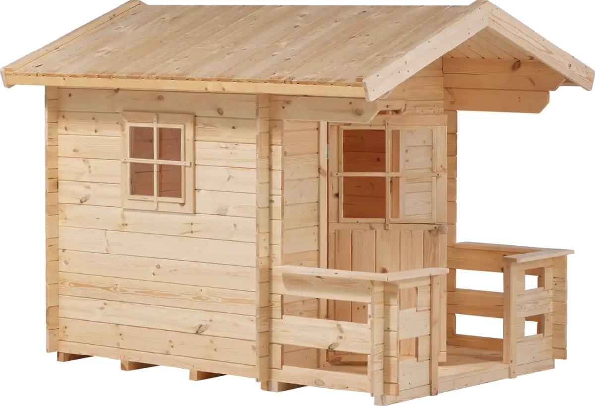 Plus Lekstuga m. terrass inkl. takpapp, 134x134 cm