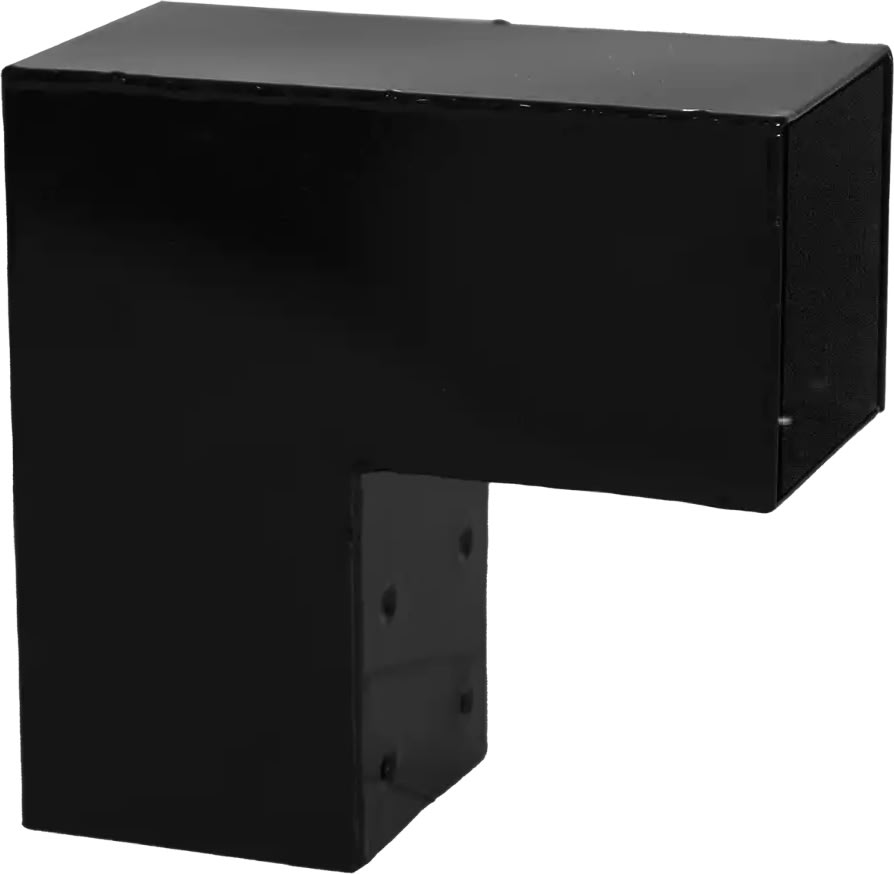 Plus Arcade Pergola modell 1, 1 fack, svart/svart