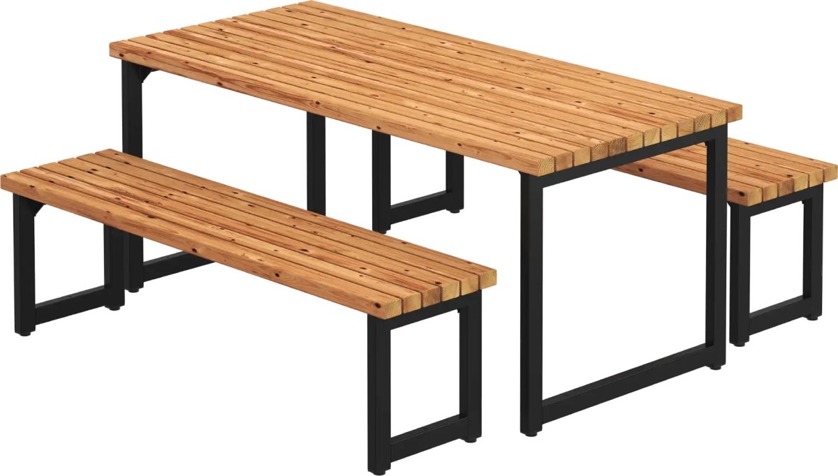 Plus Trend Living Plankset, Thermowood/svart