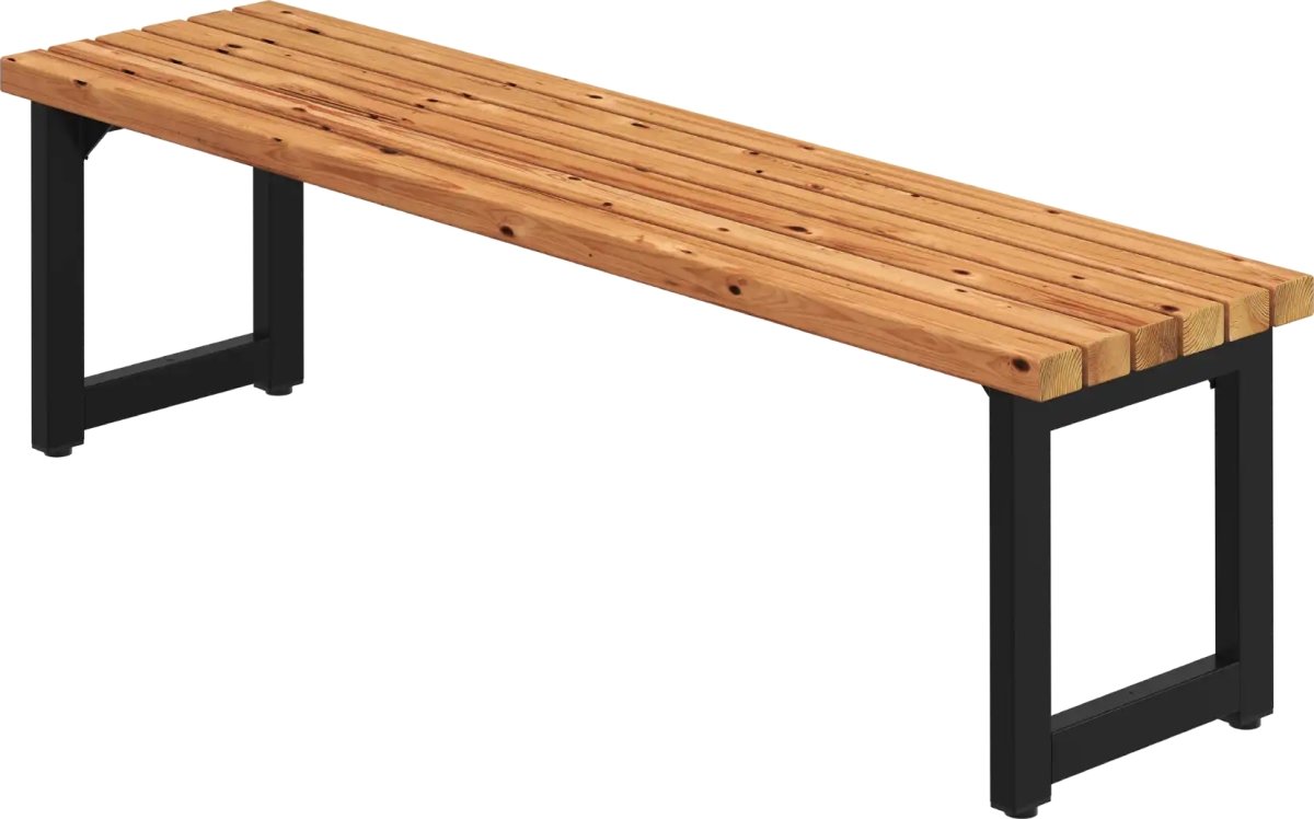 Plus Trend Living Plankbänk, Thermowood/svart