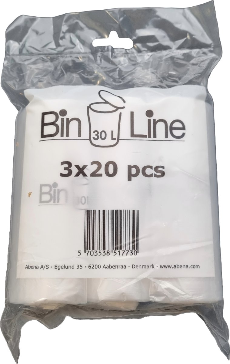 Soppåsar med stjärnbotten 30L, 47x84cm, 10my, Klar