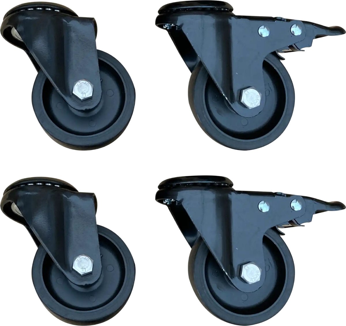 Plus Cubic Blomlåda m/hjul 87x47x65,5, svart