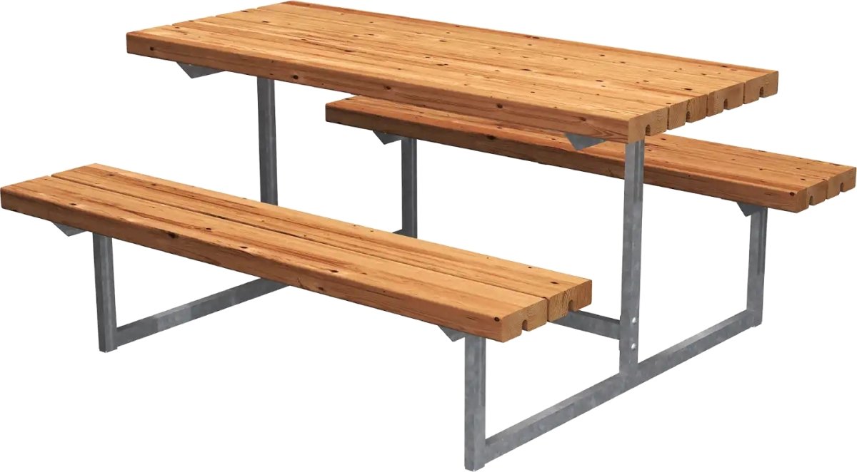 Plus Basic Junior bord/bänkset, Thermowood, 118cm