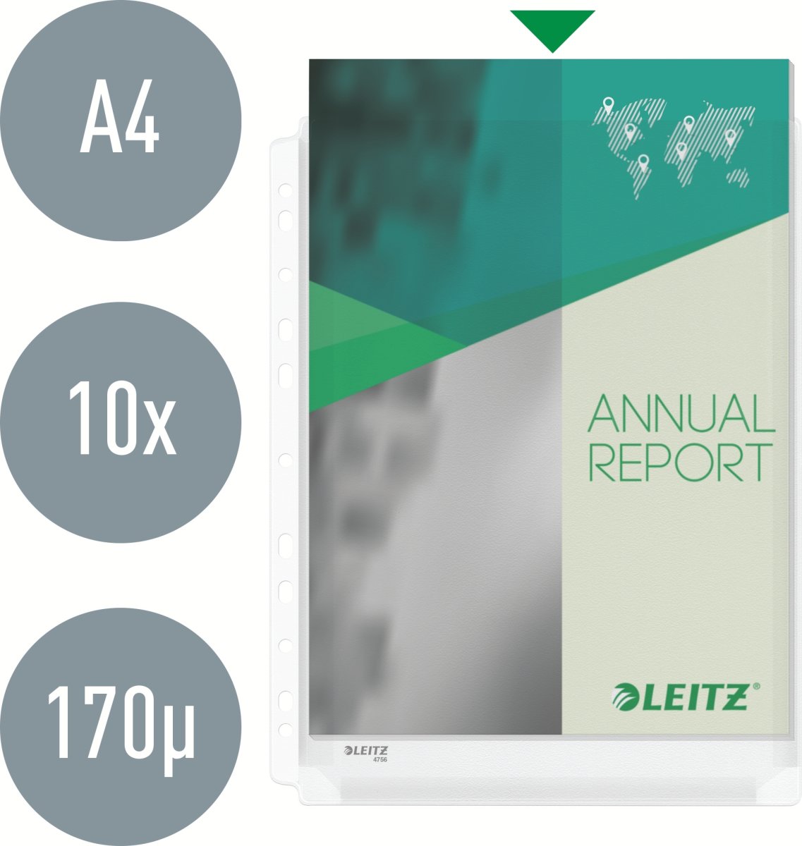 Leitz Plastficka | A4 | Expanderande | 10 st.
