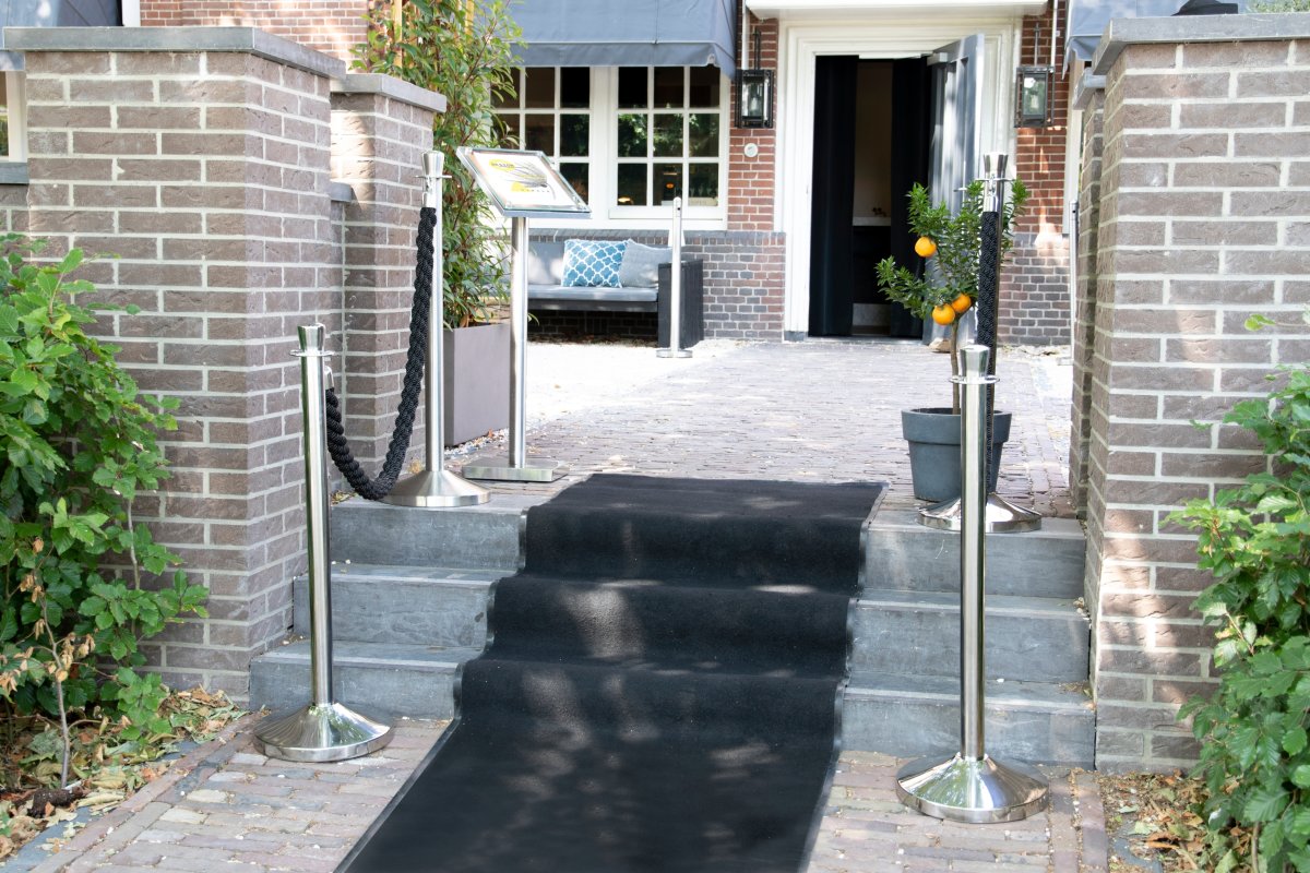 Halkfri matta, 400x90 cm, svart