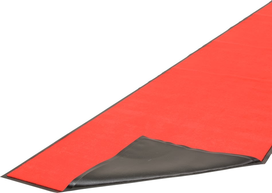 Halkfri matta, 400x90 cm, röd